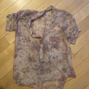 BNWOT Wilfred 100% silk floral top